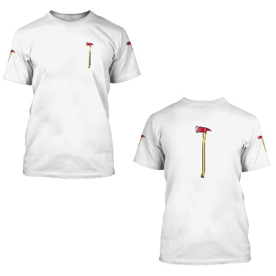 firefighter axe 3D T Shirts