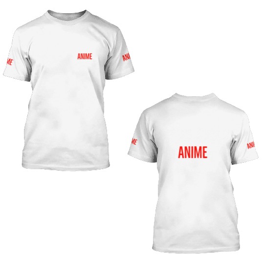 Eat Sleep Anime Repeat 3D T Shirts
