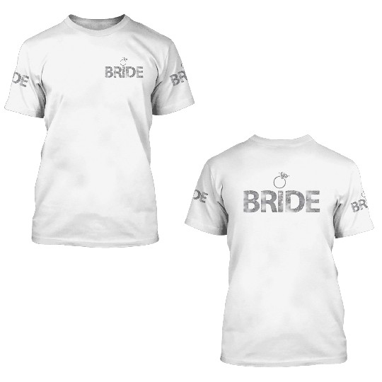 Bride For Grainy Grey 3D T Shirts