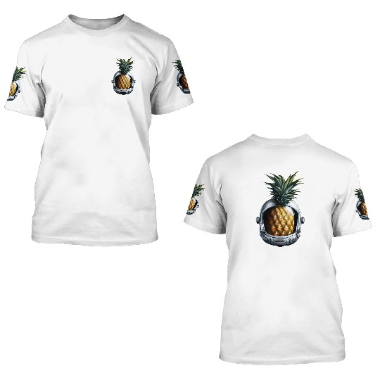 Pineapple astronaut 3D T Shirts