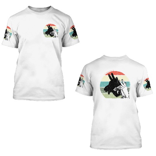 Animal Shadows donkey 3D T Shirts