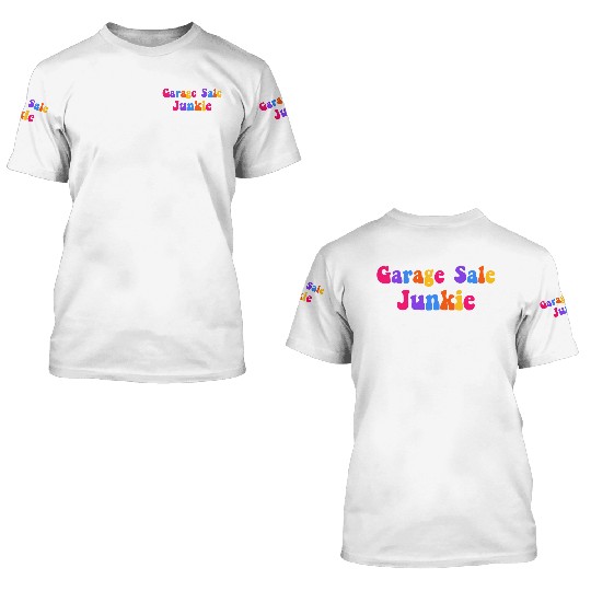 Garage Sale Junkie ice cream 3D T Shirts