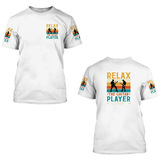 Guitar Player 3D T Shirts