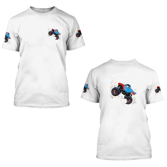 Monster Trucks 4Th Party 4 3D T Shirts