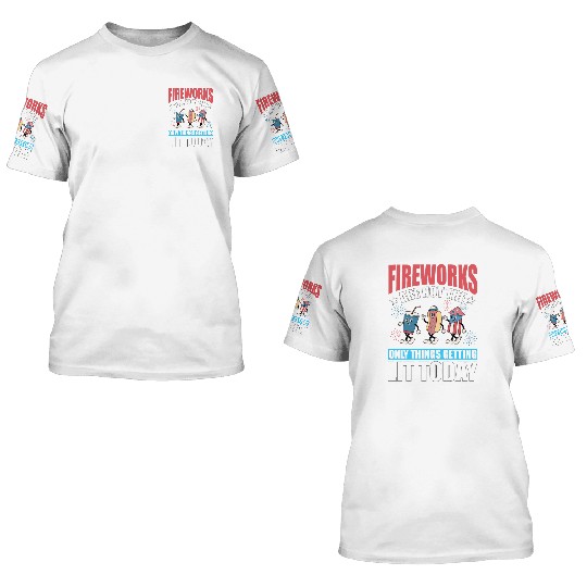 Fireworks are not the only things getting lit 3D T Shirts