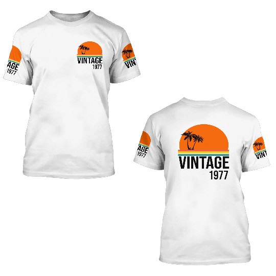Vintage 1977 3D T Shirts