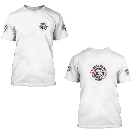 Omaha beach 80th anniversary 3D T Shirts