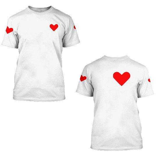 I love anal 3D T Shirts