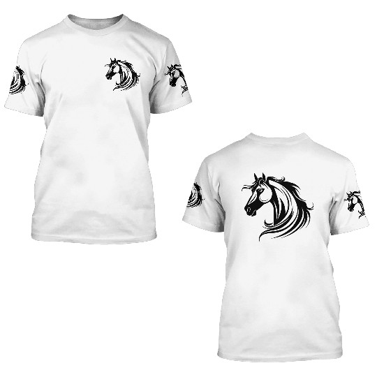 Horse Equine Pony 3D T Shirts