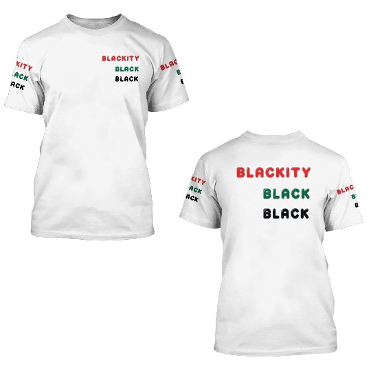 Blackity Black Black 3D T Shirts