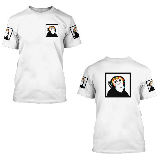 Monkey Face Monkey Monkey 3D T Shirts