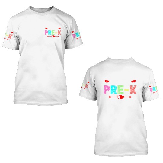 Team Pre K Teacher 3D T Shirts