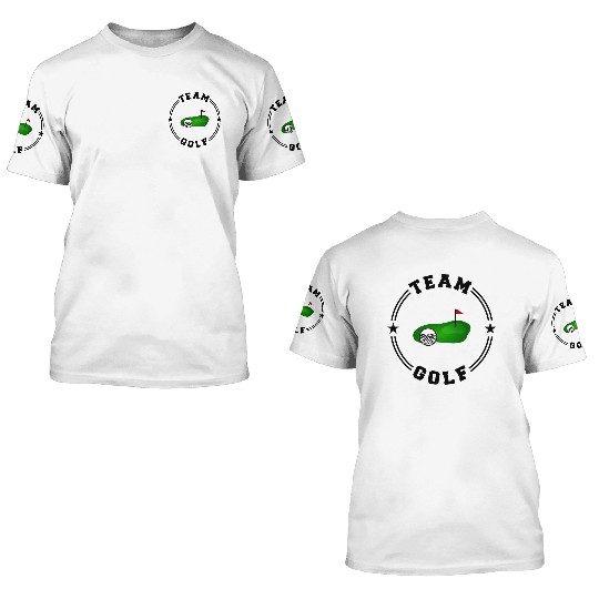 TEAM GOLF College Round 3D T Shirts
