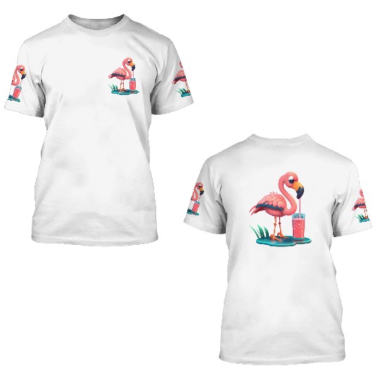 Summer Flamingo 3D T Shirts