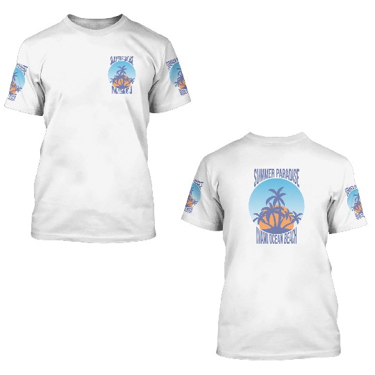 Tropical Paradise 3D T Shirts