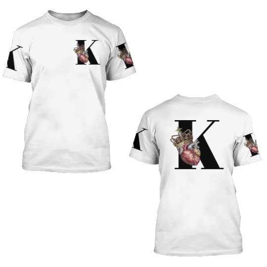 king of hearts 3D T Shirts