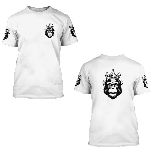 Ape Face Apes Apelike Jungle Primate 3D T Shirts