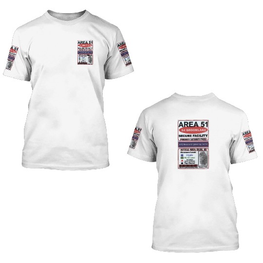 Area 51 Reverse Engineering Pass 3D T Shirts