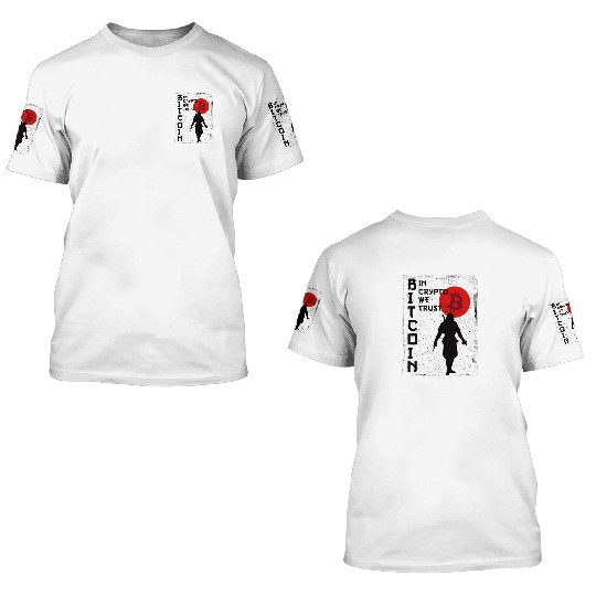 In Crypto We Trust Samurai 3D T Shirts