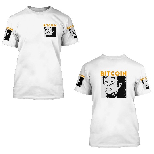 Bitcoin Coin-Satoshi Nakamoto 3D T Shirts