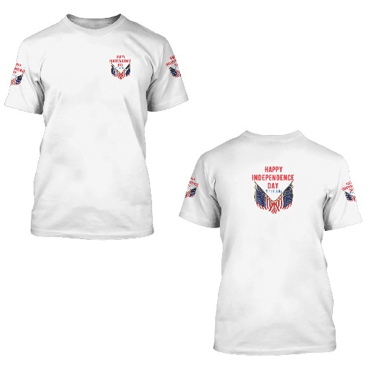 Happy independence day 3D T Shirts