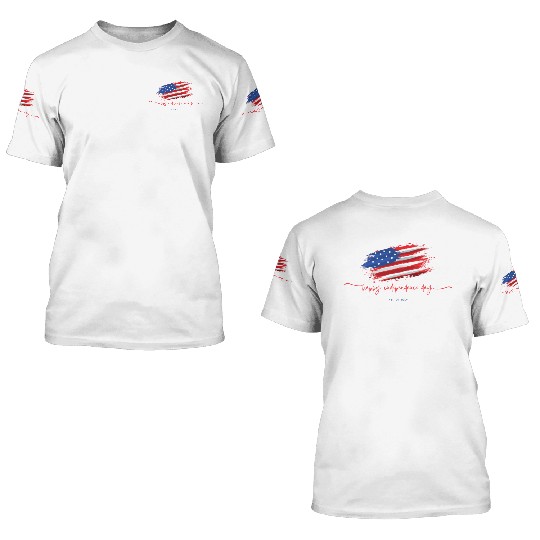 Happy independence day 3D T Shirts