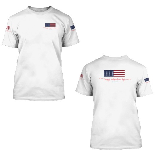 Happy independence day 3D T Shirts
