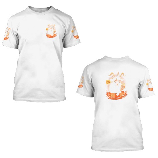 Relax in Hell - Beach Please Devil 3D T Shirts