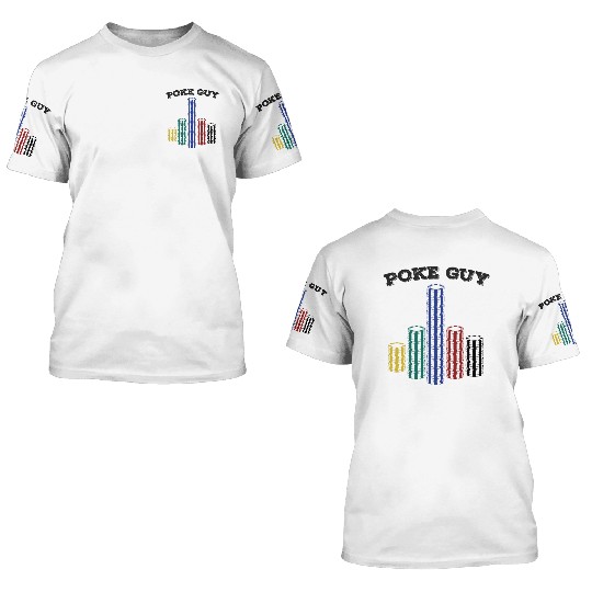 Poke Guy Light 3D T Shirts