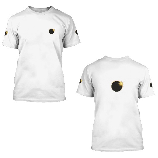 Solar Eclipse 2024 Kentucky Oklahoma Michigan City 3D T Shirts