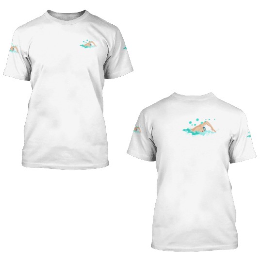 Eat My Bubbles Swim 3D T Shirts