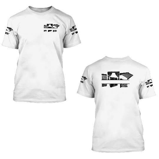 Sun blinds, slats, roller shutters with space 3D T Shirts