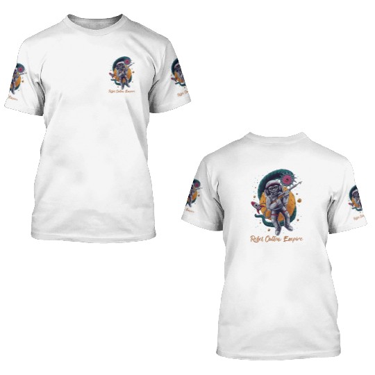 Rebel Outlaw Empire - Rebel Monkey 3D T Shirts