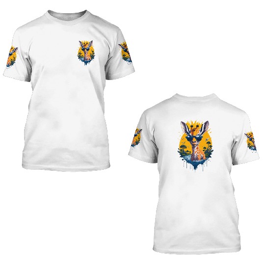 cool Giraffe 3D T Shirts