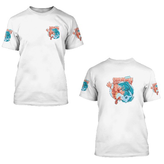 shrimp and catfish 3D T Shirts