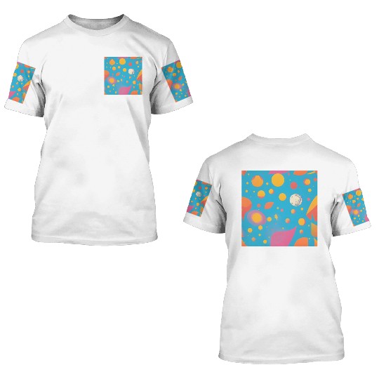 galaxy nebula draw abstract 3D T Shirts