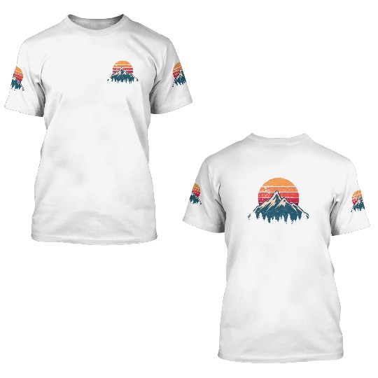 Idaho Id Moains Outdoor Wildness 3D T Shirts