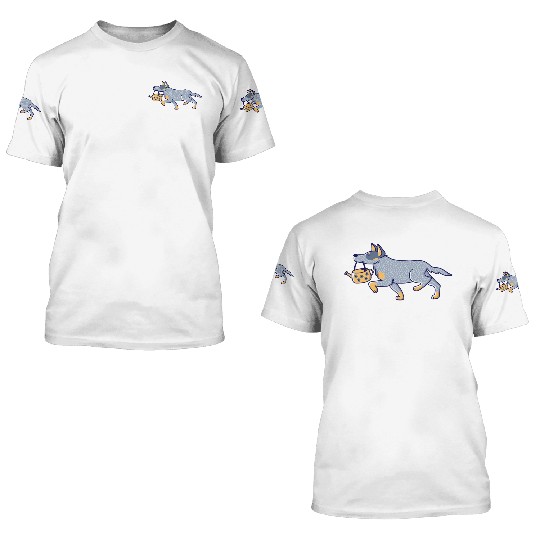 Gardener Blue Heeler 3D T Shirts
