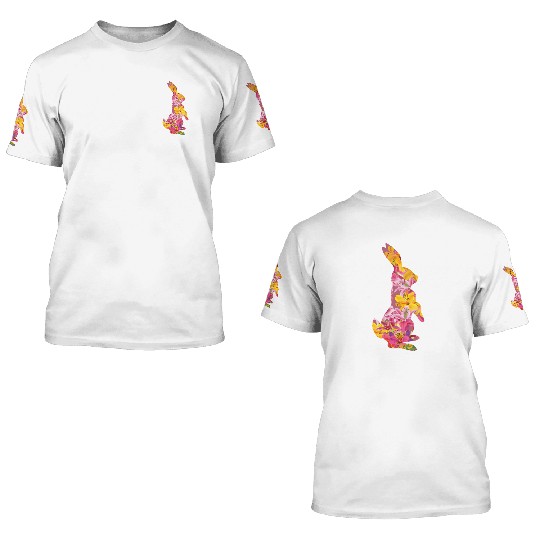 Happy Easter Rabbit Bunny Ears Eggs Hunter 3D T Shirts