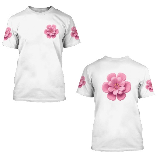 Pink Sakura flower 3D T Shirts