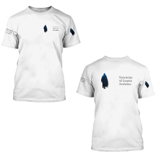 Alien Gaze: Blue Ominous Luminescence 3D T Shirts