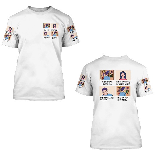 Father’s Day Comic Design 3D T Shirts