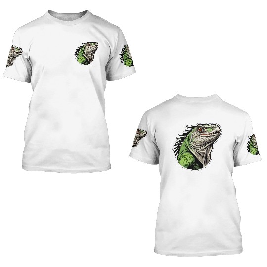 Iguana - Enchanted Wilderness 3D T Shirts
