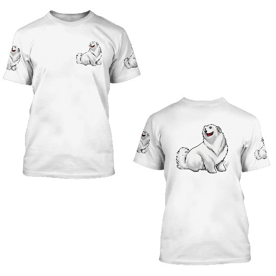 Dog Great Pyrenees White 3D T Shirts