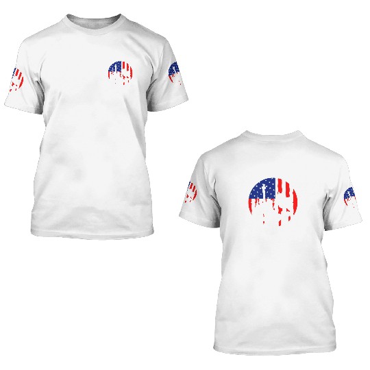 "Peace Love America Labor Day 3D T Shirts - Celebrate