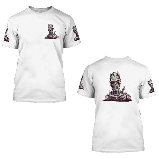 Zand zombie ok 3D T Shirts