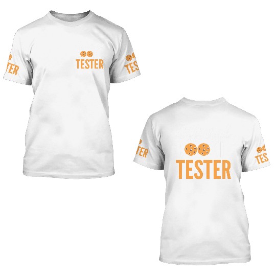 Official Cookie Tester Chef or Baker Gift 3D T Shirts