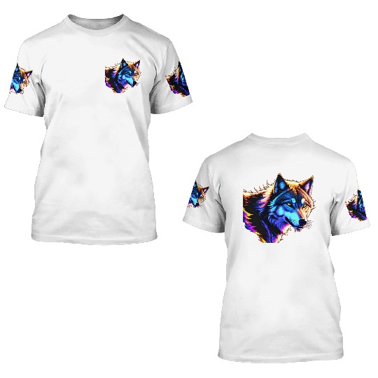 wolf Artwork | Majestic Fashions 3D T Shirts