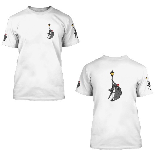 Mothman Pole Dancing On A Street Lamp Funny 3D T Shirts