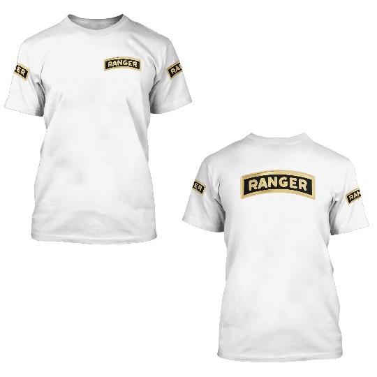 us army ranger tab enameled 3D T Shirts